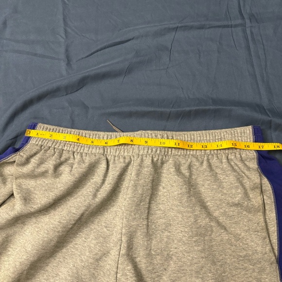 Nike Jordan men's fleece sweatpants in grey and blue "JORDAN" graphic logo XL - Picture 2 of 9